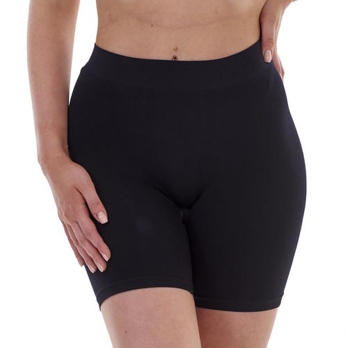 Mujeres Pantalones Cortos Anti Rozaduras Cintura Alta Medio Deslizamiento Control Sin Costuras Elastizados Ropa Interior - Imagen 10 de 12