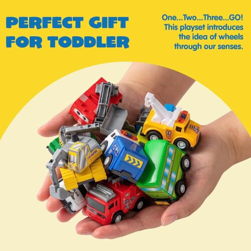 18pcs Die-Cast Cars Trucks Toys for Toddlers Kids Age 3 4 5 6 Years Old 2" - Picture 5 of 9