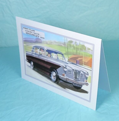 WOLSELEY 16/60 - GREETING CARD - Classic Car Memorabilia - Blank - Picture 2 of 3