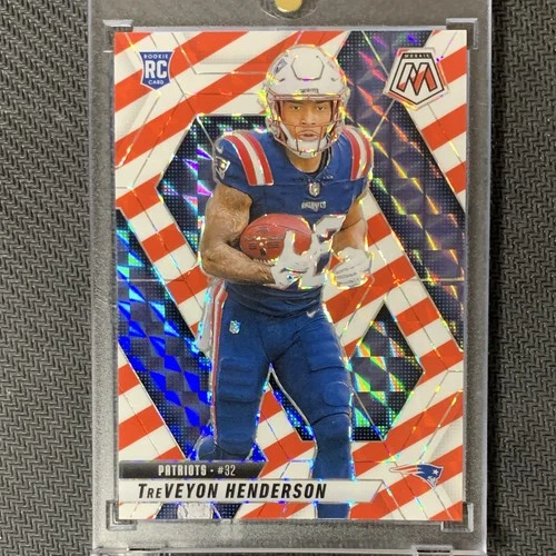 Panini Mosaic 2025 TreVeyon Henderson Rookie RC Red White & Blue Prizm #325 🔥