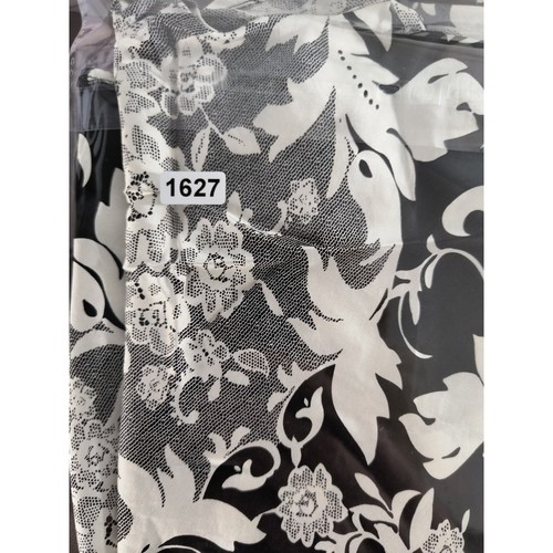 White House Black Market Silk Blouse Size XS Black White Cap Sleeve Draped Neck - Picture 12 of 12