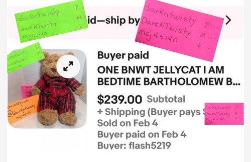 RETIRED BNWT JELLYCAT HEFTY BARTHOLOMEW BEAR PUMPKIN ORIGINAL RELEASE SHIPS WW - Picture 23 of 24