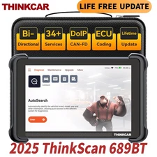 ThinkScan 689BT Bidirectional Scanner CANFD&DOIP Car OBD2 Diagnostic Tool 2025