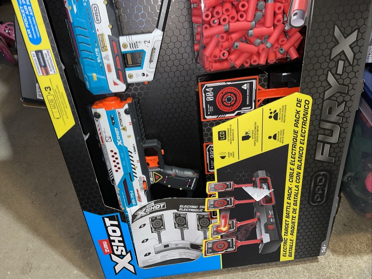 X-Shot Pro Fury-X Dart Blaster Set w/ Foam Darts & Targets MPN