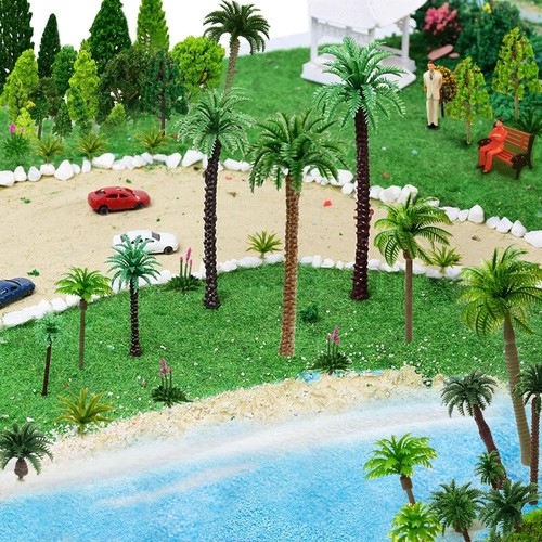 Model Trees, Miniature Palm Trees, 38Pcs, Architecture Tree, Rainforest with ... - Picture 5 of 5