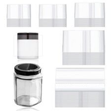 1250 PCS 5 Size Perforated Shrink Bands for Jars Bottles Heat Seal Wraps