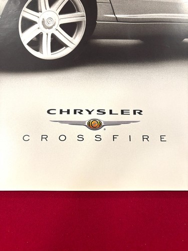Vintage Chrysler Crossfire Poster Automotive Car Memorabilia 37.75" x 26" - Picture 2 of 6