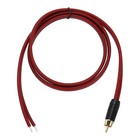 2 Stück Vergoldetes RCA Kabel 3.3ft (1 Meter) RCA Zu Blankem Draht Offenes Ende