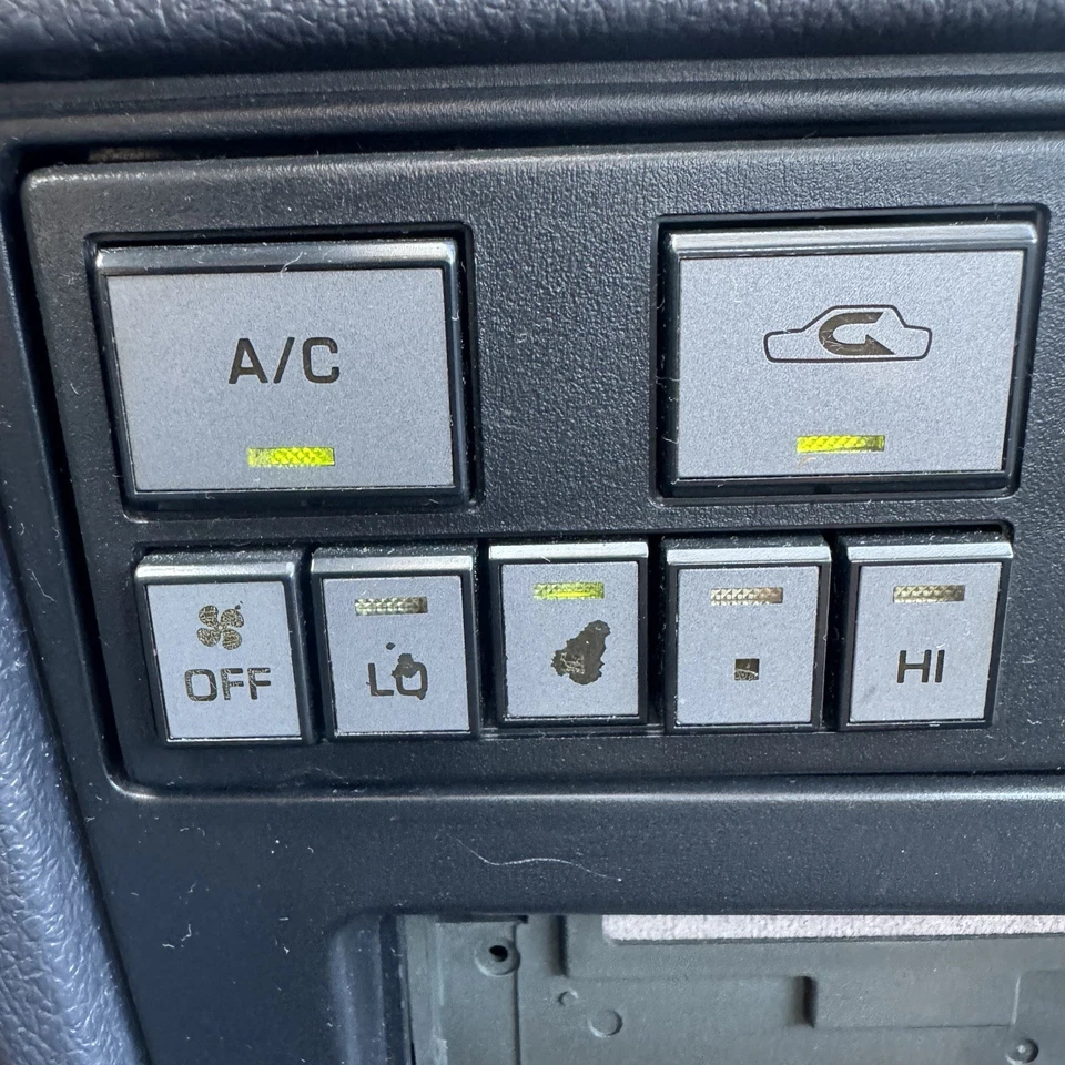 1986-1987 TOYOTA CELICA ПЕРЕДНИЙ КОНДИЦИОНЕР НАГРЕВАТЕЛЬ ТЕМПЕРАТУРЫ ПЕРЕКЛЮЧАТЕЛЬ КЛИМАТ-КОНТРОЛЯ OEM - Изображение 4 из 4