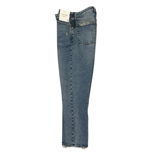 NUEVO Pantalones de mezclilla de tiro alto Abercrombie Fitch The Mom Curve Love para mujer 28 6R desgastados - Imagen 19 de 24