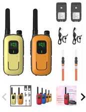 New Radioddity Analog Two-Way Radios Set FS-T3/PR-T3 Orange  Yellow