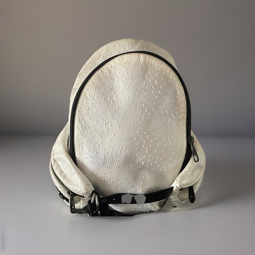 Zaino Alexander Wang Large bianco finitura struzzo. Ottime condizioni $1295 - Foto 3 di 9