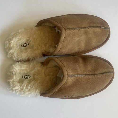 UGG Australia Scuff Herren Hausschuhe US Größe 9 - Kastanie - Top Zustand - Bild 7 von 14