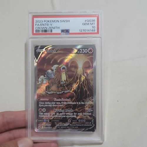 PSA 10 ENTEI V GG36/GG70 FULL ART CROWN ZENITH POKEMON 🔥