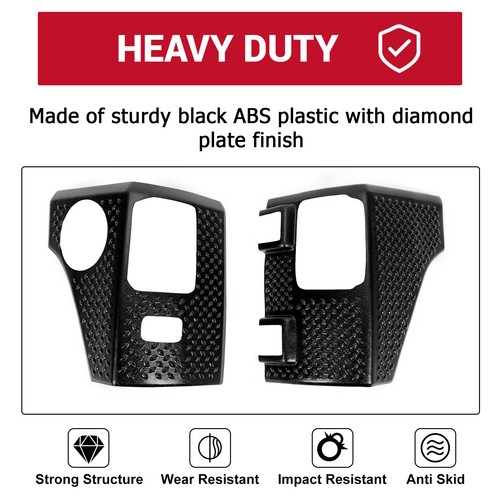 Rear Corner Guards Body Armor Tail light Cover For 2007-18 Jeep Wrangler JK JKU - Picture 4 of 23