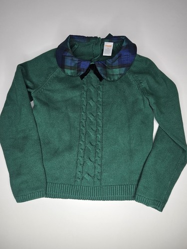 Gymboree Mädchen Größe 10 schöner grün karierter Rock und Stricktop Set Outfit - Bild 2 von 11