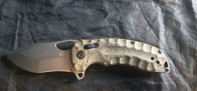 SOG Kiku XR - Linen Micarta - CTS XHP Steel - XR Lock Good con.missing clip