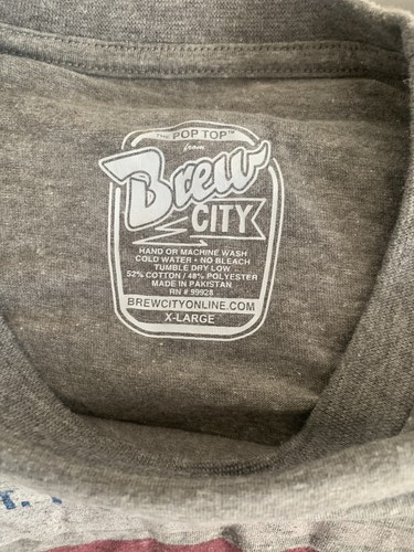 Pre Owned Men's Beer City Saint John Virgin Islands Shirt Bottle Opener Sz XL - Picture 7 of 8
