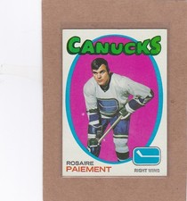 1971-72 TOPPS HOCKEY ROSAIRE PAIEMENT #24 CANUCKS EX+ *A38406