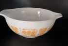 Vintage Pyrex Pumpkin Orange Butterprint  Amish Cinderella  Bowl  443 Rare 2.5QT
