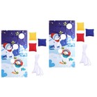 2 stücke Weihnachtswurf Spiele Indoor Outdoor Fun Bean Bag Game Sets Für Kinder