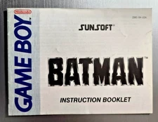 Batman Instruction Booklet - Manual Only - GameBoy
