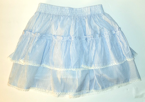 Shop The Mint Mini Skirt Girls, Shop The Mint Girls Striped Ruffled Skort, 7/8 - Picture 6 of 13