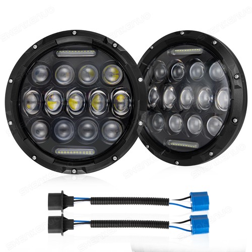 FAROS LED REDONDOS DRL haz alto/bajo de 7 pulgadas para chevy bel air 1955 1956 1957 - Imagen 14 de 18