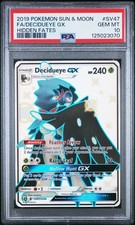 Pokemon Full Art Holo Shiny Decidueye GX SV47/SV94 PSA 10 GEM MINT Hidden Fates