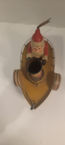 Department 56 Santa Steamboat Figurine Toys In The Attic Tin Christmas Holiday - Picture 7 of 8
