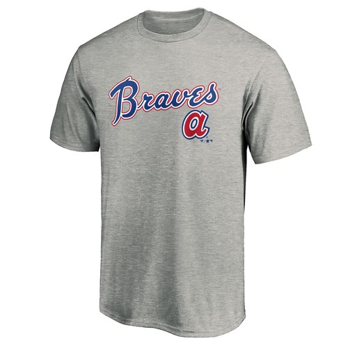 Men's Heather Gray Atlanta Braves Team Wahconah T-Shirt - Bild 2 von 3