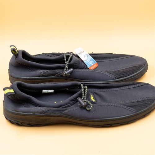 Speedo Adult Men's Swim Shoes Small 7-8 Black Green - Picture 2 of 6