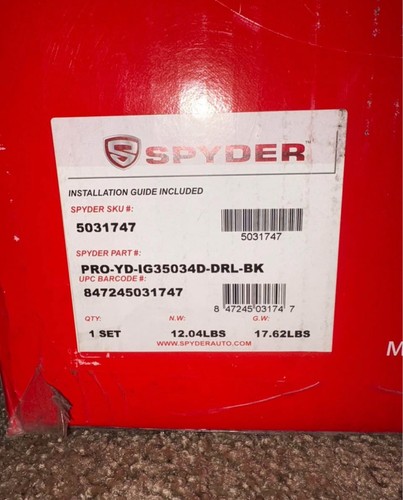 Infiniti G35 03-04 Sedan Spyder Halogen LED Projector DRL Headlights, G35 Parts - Picture 8 of 10