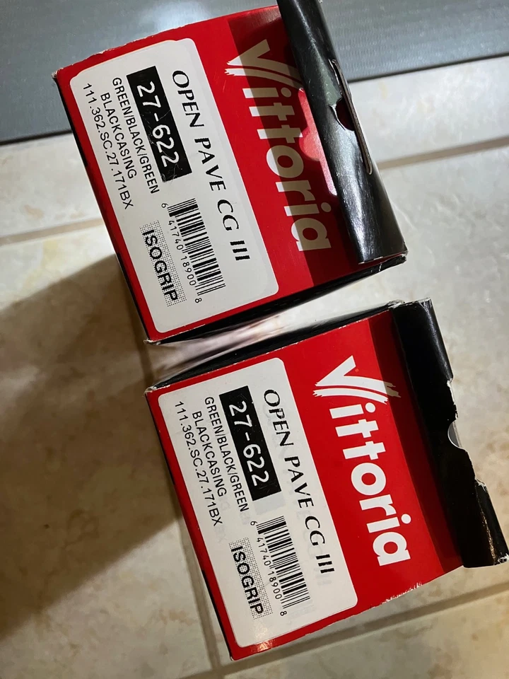 Neumáticos NOS Vittoria Open Pave CG III, 700c x 27, juego de dos Foto 3 de 4