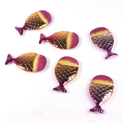 Maniküre Nagelreinigung Staubbürste Multifunktionale Foundation Fish Tail Brush - Bild 6 von 6