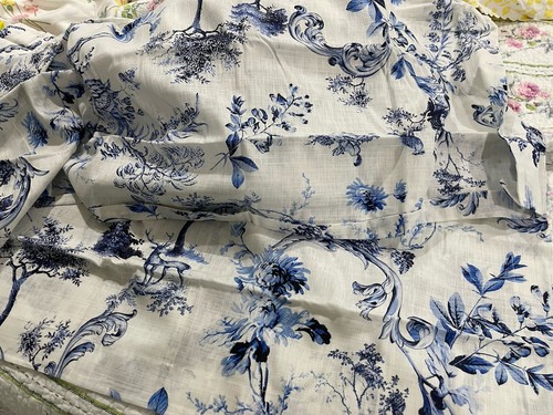 Johnny Was Neu mit Etikett 2 Stck. King Shams Leinen/Baumwolle blau Mischung Toile Luca - Bild 6 von 24
