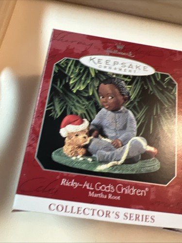3 Hallmark Christmas Ornaments - All God's Children - Ricky - Christy - Nikki - Picture 2 of 7