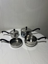 4 Pieces, Farberware Pans, Stainless Steel Co...