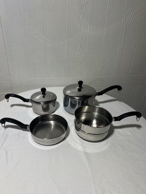 4 Pieces, Farberware Pans, Stainless Steel Cookware