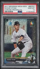 2017 Bowman Chrome Mega Box Shohei Otani PROSPECT #BCP31 RC PSA 10