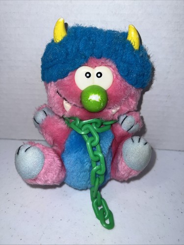 KUDDLEE UGLEE 6” Plush Monster Pink Vintage 80's Like "My Pet Monster"