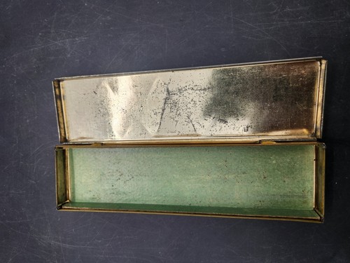 Frühe Vintage 1920er Jackie Coogan gelbe Zinn Litho Metall Stift Bleistift Box Wallace - Bild 7 von 9
