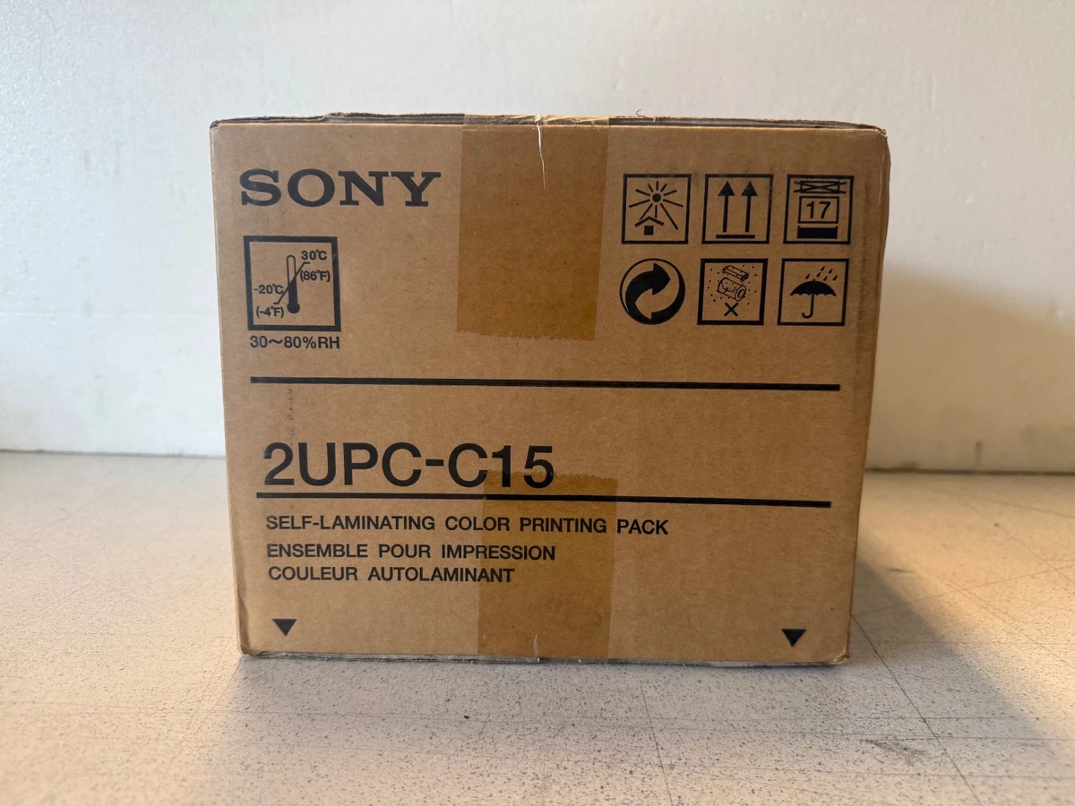 SONY 2UPC-C15 13x18 cm KIT DE PELÍCULA DE COLOR PARA SNAP LAB ORIGINAL SELLADO NUEVO