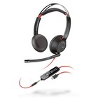 Poly Blackwire 5220 Wired Headset - Flexible Boom Mic - Noise Cancelling
