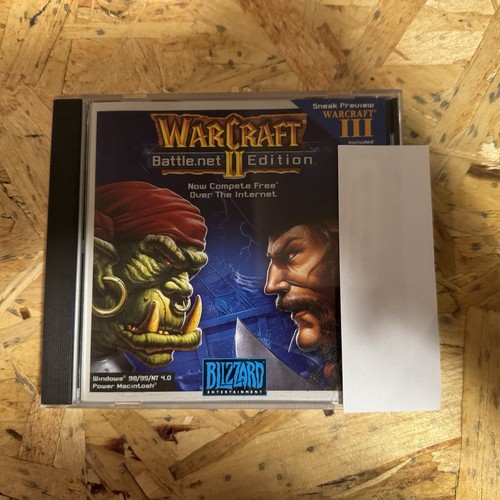 Warcraft II 2 Tides of Darkness - Disc In Jewel Case And Back Artwork.