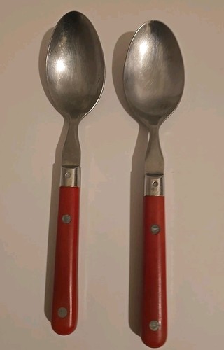 Washington Forge WF Stainless Korea Mardi Gras Red 10 PC Silverware - Vintage - Picture 4 of 10