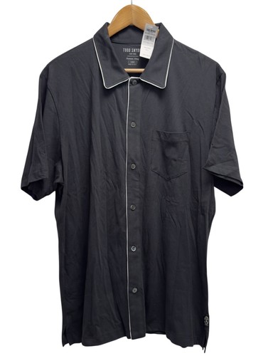 Todd Snyder NEU Herren L Tipped Full Packet Button Front Polo Premium Jersey Shirt - Bild 2 von 5