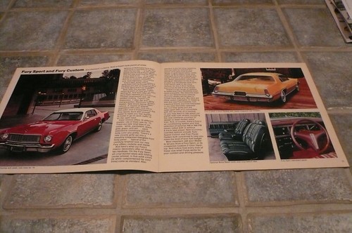 Chrysler Plymouth 1975 folleto de ventas vintage - compra 1 recibo 2 - Imagen 4 de 10