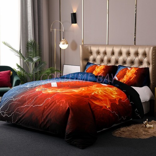 3D Print Soccer Ball Basketball Sports Boys Kids Doona Bed Duvet Quilt Cover Set - Bild 52 von 66