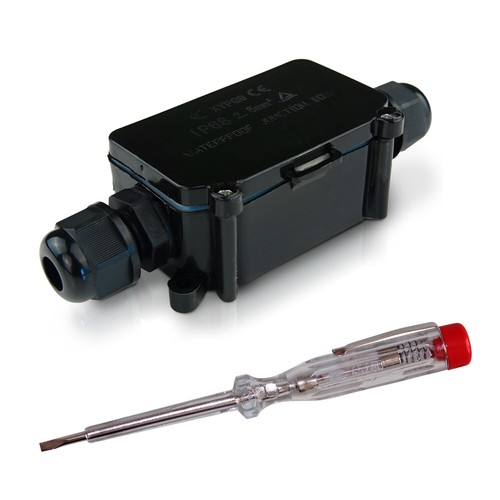 Outdoor Abzweigdose Kabelmuffe Verteilerdose Schutzbox Kabelverbinder IP68 - Bild 1 von 9